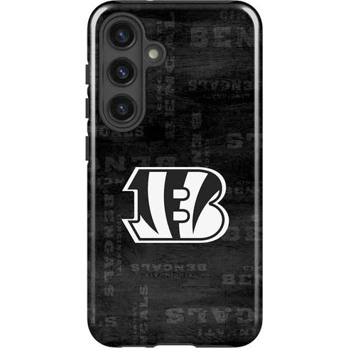 NFL Cincinnati Bengals Black & White Galaxy S25 Plus Impact Case