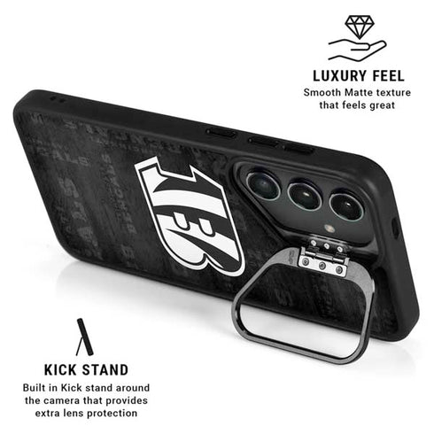 NFL Cincinnati Bengals Black & White Galaxy S25 Plus Kickstand Case
