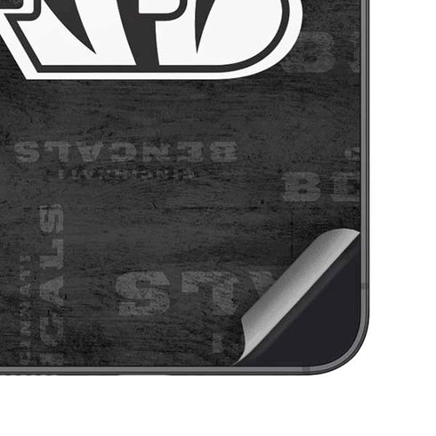 NFL Cincinnati Bengals Black & White Galaxy S24 Plus Skin