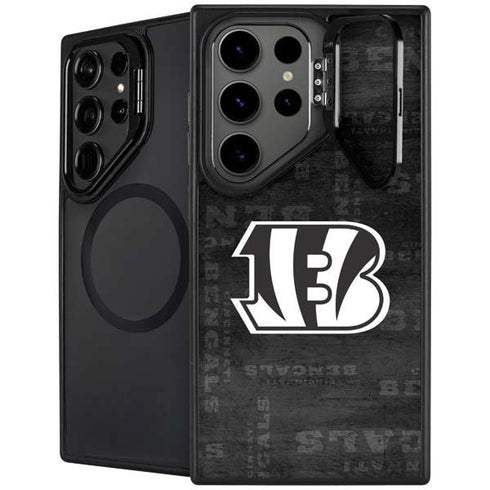 NFL Cincinnati Bengals Black & White Galaxy Cases