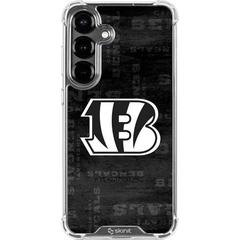 NFL Cincinnati Bengals Black & White Galaxy S26 Plus Clear Case