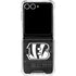 NFL Cincinnati Bengals Black & White Galaxy Z Flip7 Clear Case
