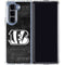 NFL Cincinnati Bengals Black & White Galaxy Z Fold5 5G Clear Case