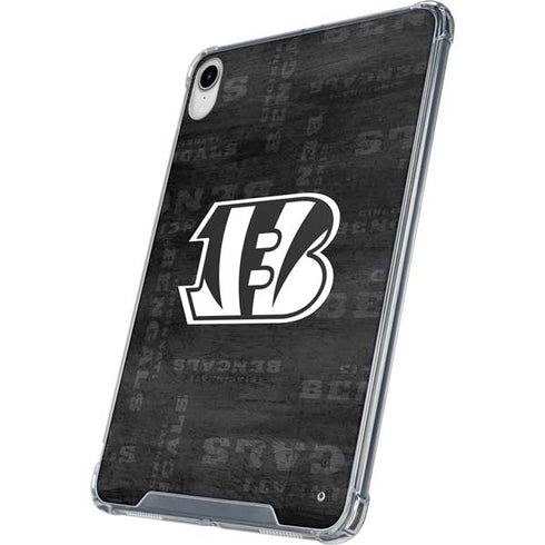NFL Cincinnati Bengals Black & White iPad 11th Gen (2025) Clear Case