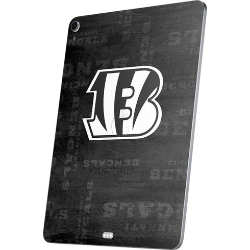 NFL Cincinnati Bengals Black & White Apple iPad Air Skin