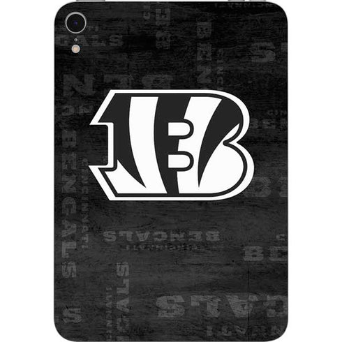 NFL Cincinnati Bengals Black & White Apple iPad Mini Skin