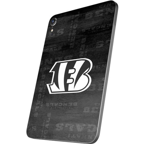 NFL Cincinnati Bengals Black & White Apple iPad Mini Skin