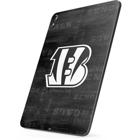 NFL Cincinnati Bengals Black & White Apple iPad Pro Skin