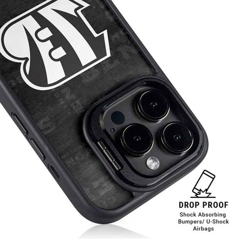 NFL Cincinnati Bengals Black & White iPhone 13 Pro Kickstand Case