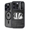 NFL Cincinnati Bengals Black & White iPhone 13 Pro Max Kickstand Case