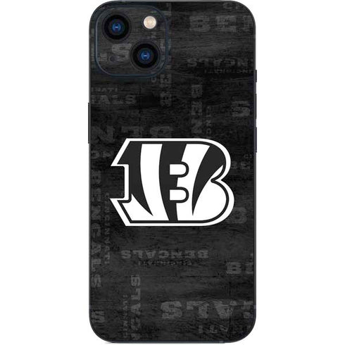NFL Cincinnati Bengals Black & White iPhone Skins
