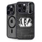 NFL Cincinnati Bengals Black & White iPhone 15 Pro Kickstand Case