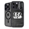 NFL Cincinnati Bengals Black & White iPhone 15 Pro Max Kickstand Case