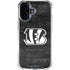 NFL Cincinnati Bengals Black & White iPhone 16 Clear Case