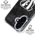 NFL Cincinnati Bengals Black & White iPhone 16 Plus Clear Case