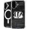 NFL Cincinnati Bengals Black & White iPhone 16 Plus MagSafe Case