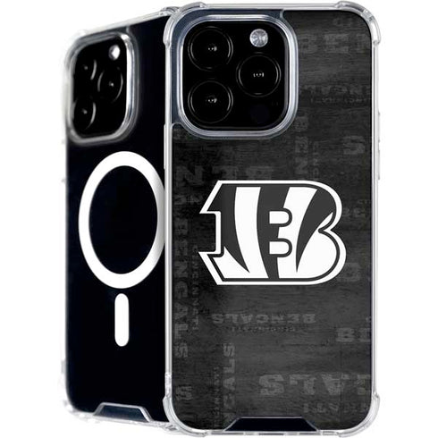 NFL Cincinnati Bengals Black & White iPhone 16 Pro MagSafe Case