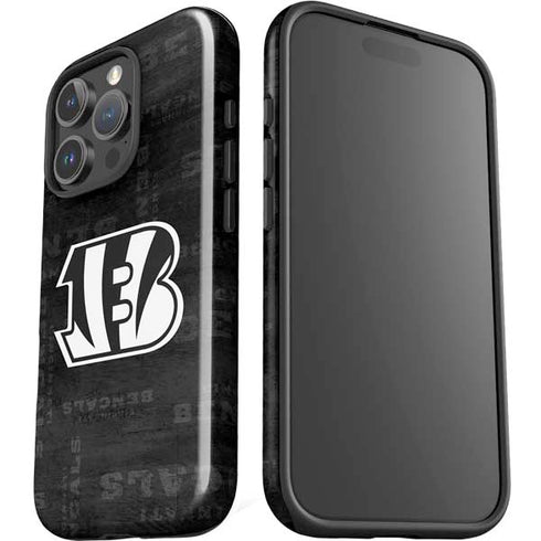 NFL Cincinnati Bengals Black & White iPhone 16 Pro Max Impact Case