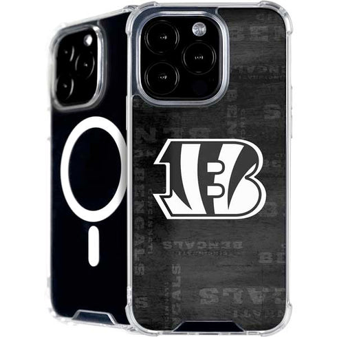 NFL Cincinnati Bengals Black & White iPhone 16 Pro Max MagSafe Case