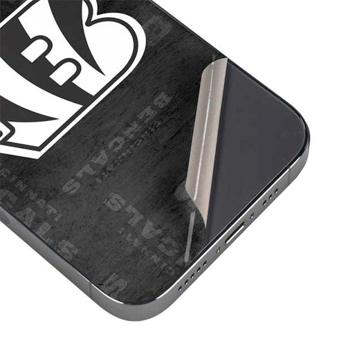 NFL Cincinnati Bengals Black & White iPhone 16 Pro Max Skin
