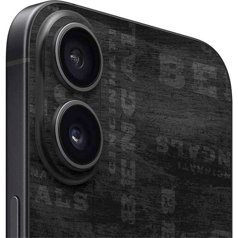 NFL Cincinnati Bengals Black & White iPhone 16 Skin