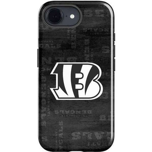NFL Cincinnati Bengals Black & White iPhone 16e Impact Case