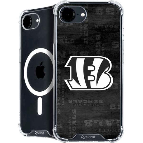 NFL Cincinnati Bengals Black & White iPhone 16e MagSafe Case