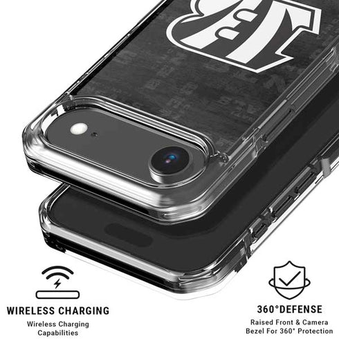 NFL Cincinnati Bengals Black & White iPhone 17 Air Clear Case