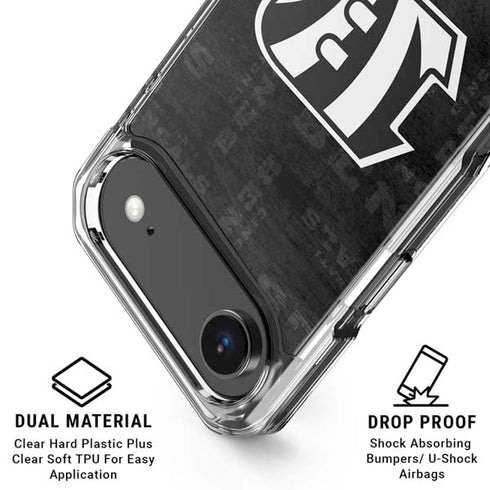NFL Cincinnati Bengals Black & White iPhone 17 Air Clear Case