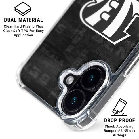 NFL Cincinnati Bengals Black & White iPhone 17 Clear Case