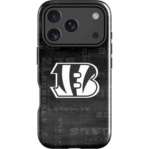 NFL Cincinnati Bengals Black & White iPhone 17 Pro Impact Case