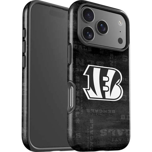 NFL Cincinnati Bengals Black & White iPhone 17 Pro Impact Case