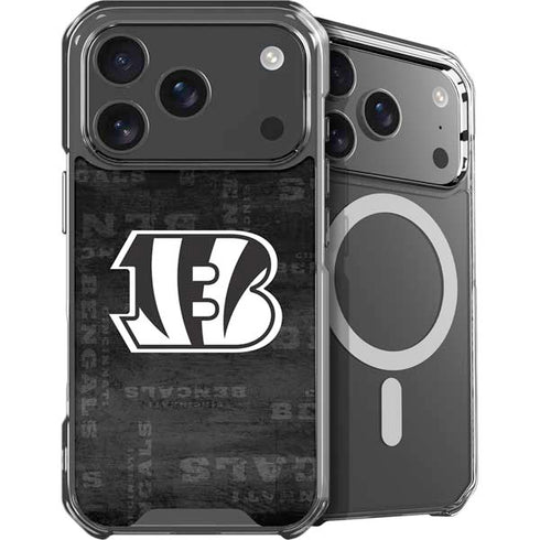 NFL Cincinnati Bengals Black & White iPhone 17 Pro MagSafe Case