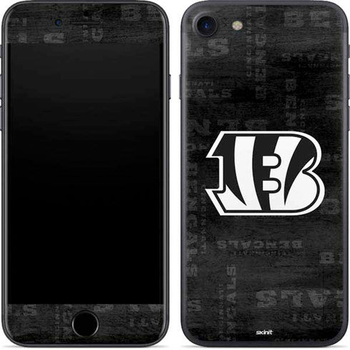 NFL Cincinnati Bengals Black & White iPhone 8 Skin