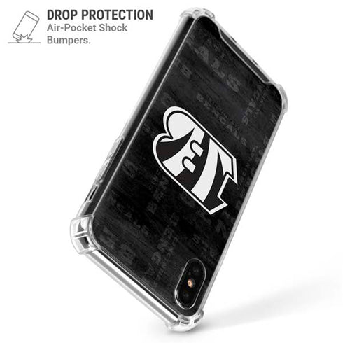 NFL Cincinnati Bengals Black & White iPhone X/XS Clear Case