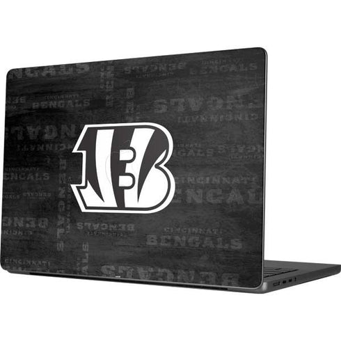 NFL Cincinnati Bengals Black & White Apple MacBook Pro 14-inch Skin