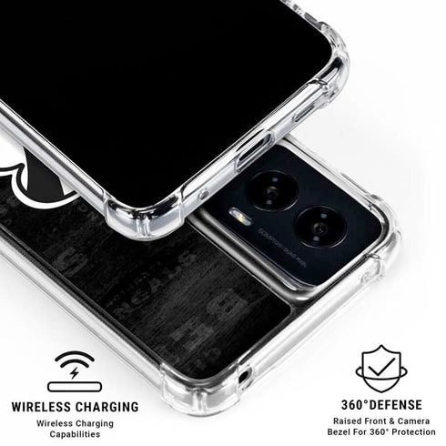 NFL Cincinnati Bengals Black & White Moto G Power 5G (2024) Clear Case