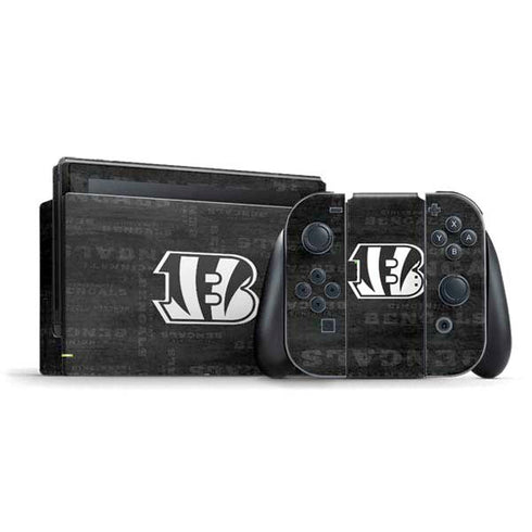 NFL Cincinnati Bengals Black & White Nintendo Skins