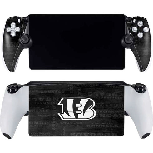 NFL Cincinnati Bengals Black & White PlayStation Portal Remote Player Skin