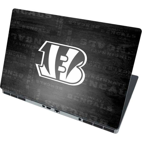 NFL Cincinnati Bengals Black & White Dell Precision Skin