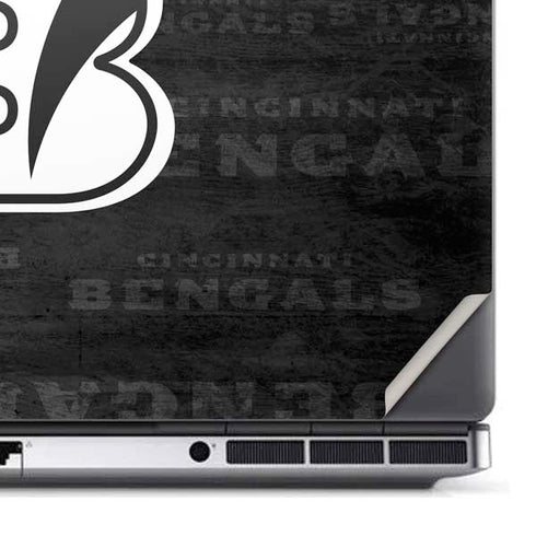 NFL Cincinnati Bengals Black & White Dell Precision Skin