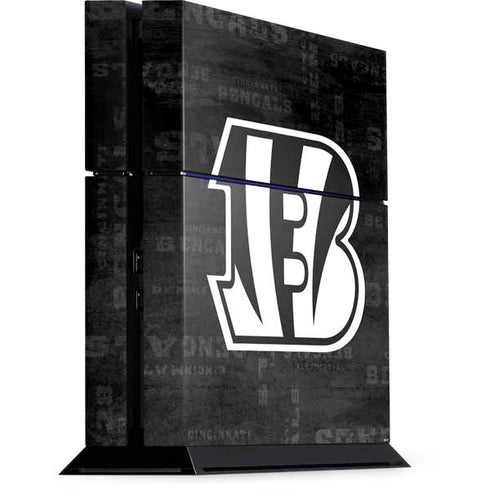 NFL Cincinnati Bengals Black & White PlayStation PS4 Skins