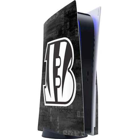 NFL Cincinnati Bengals Black & White PlayStation PS5 Skins