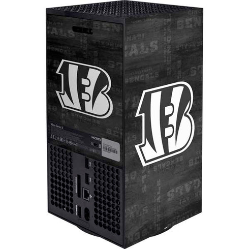 NFL Cincinnati Bengals Black & White XBox Series X Digital Edition Bundle Skin
