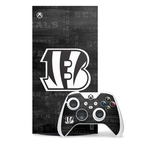 NFL Cincinnati Bengals Black & White Xbox Series X Skins
