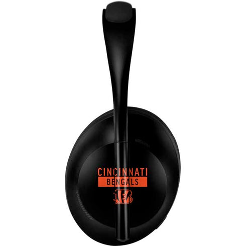NFL Cincinnati Bengals Black Performance Series Bose Noise Cancelling Headphones 700 Skin