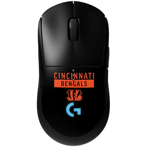 NFL Cincinnati Bengals Black Performance Series G Pro Wireless Gaming Mouse Skin