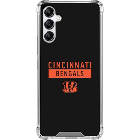 NFL Cincinnati Bengals Black Performance Series Gabb Phone 4 Clear Case