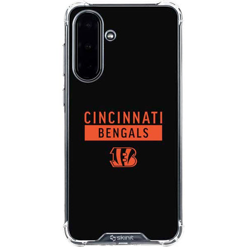 NFL Cincinnati Bengals Black Performance Series Galaxy A36 5G Clear Case