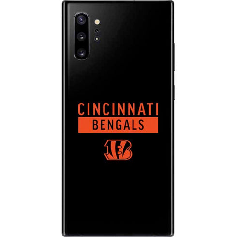 NFL Cincinnati Bengals Black Performance Series Galaxy Note 10 Plus Skin